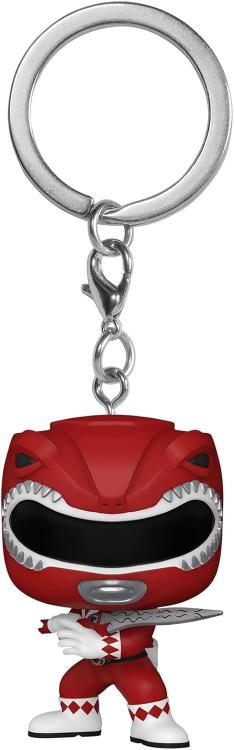 Funko Pop! Schlüsselanhänger TV Power Rangers 30th – (Red Ranger) Vinyl-Schlüsselanhänger 4 cm