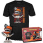 Funko Pop! & Tee: Chainsaw Man Leaping, Large Short Sleeve T-Shirt & Figure