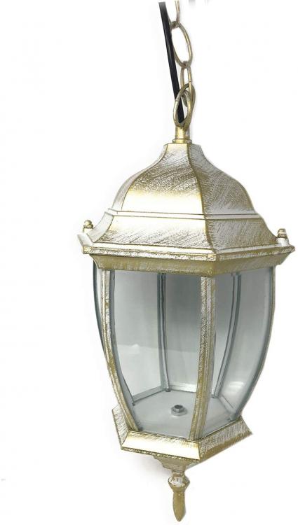 Hängeleuchte Deckenleuchte mit Kette Gartenlampe Fassung E27/Gold