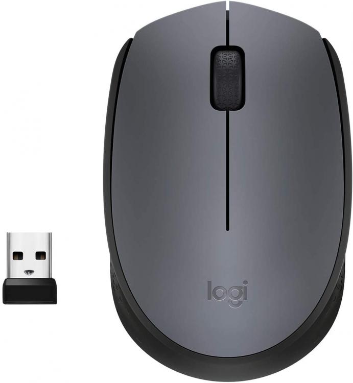 Logitech Wireless Maus M170 Grau Optisch USB Beidhändig PC Mac Laptop Grau