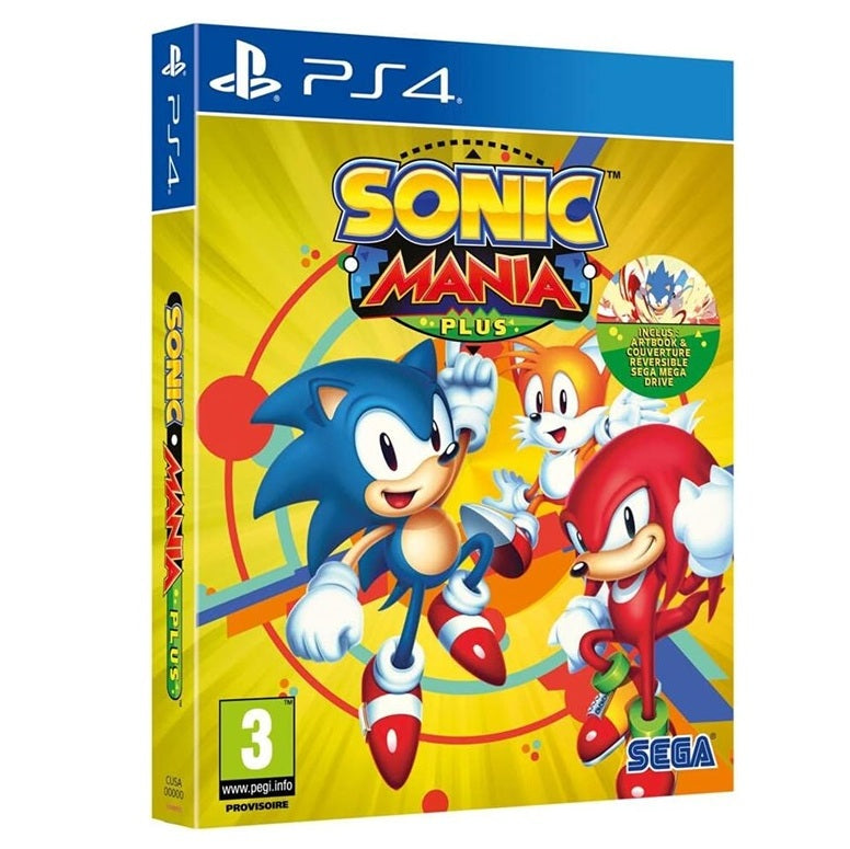 Sonic Mania Plus PS4 Spiel Playstation 4 Italienisch Videospiel Neu Versiegelt