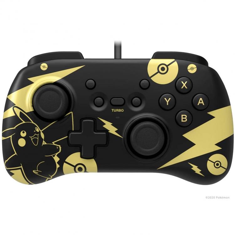 Hori Controller Horipad Mini Pikachu Schwarz-Gold Edition Joystick Nintendo Switch