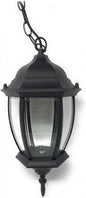 Ceiling Lantern Suspension With Chain Garden Lamp E27 Fitting/Black
