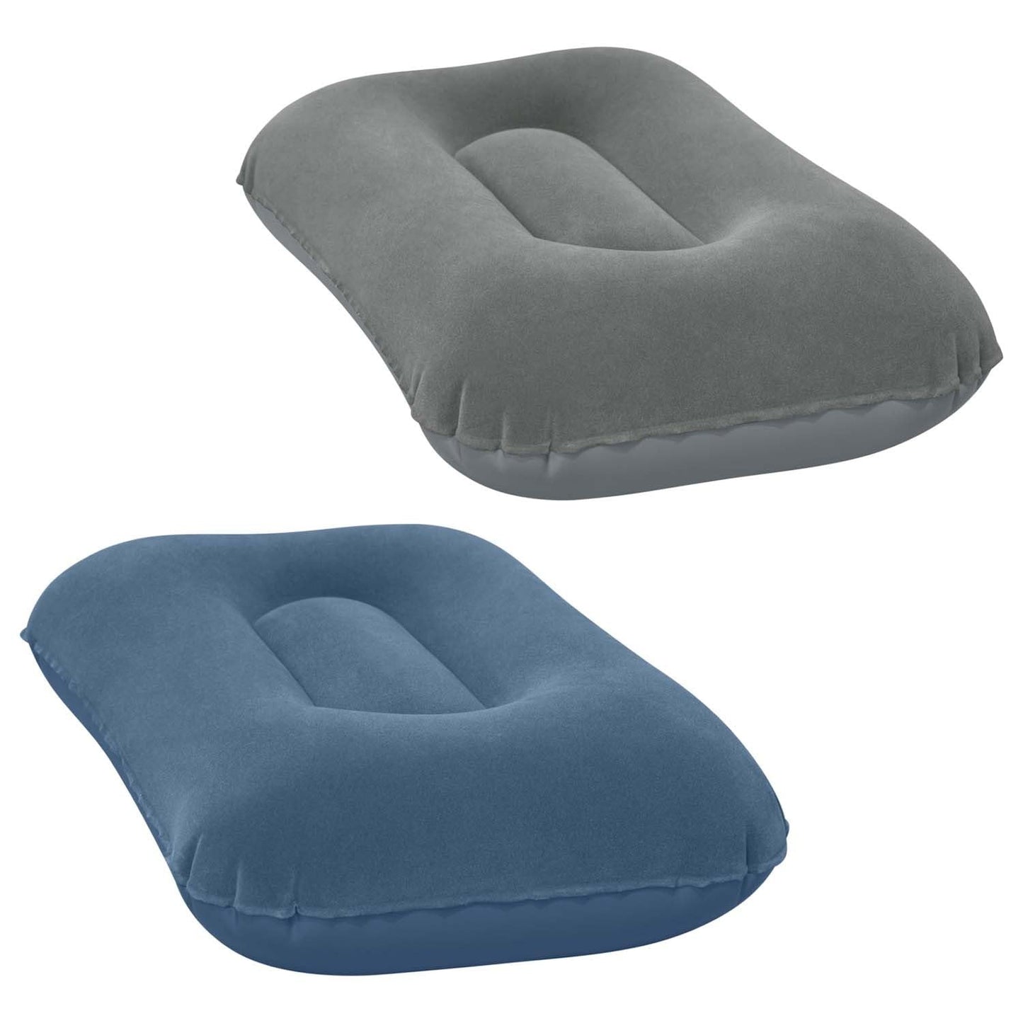 Cuscinetto rettangolare gonfiabile campeggio 42x26 cm