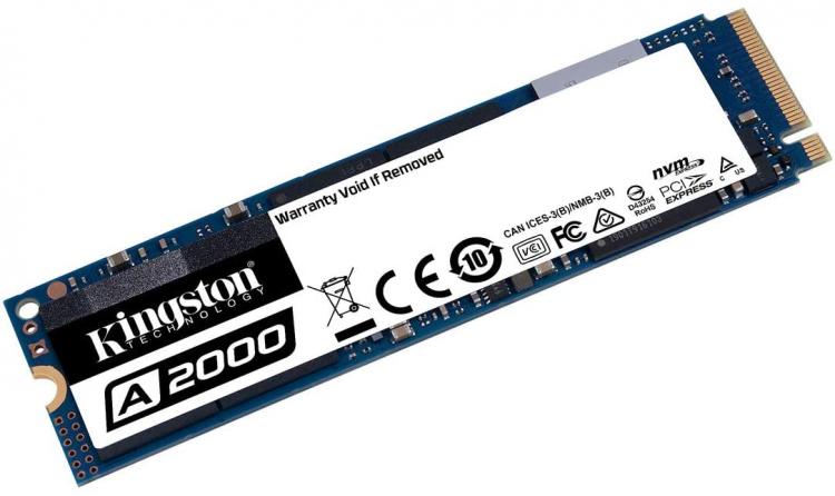 Kingston A2000 Sa2000M8/500G Nvme Pcie Ssd 500G 500 Gb Chiavetta Memoria Pc