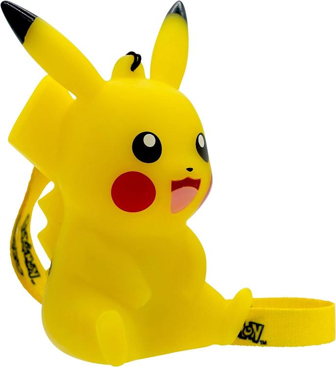 Pokemon Teknofun tragbare Pikachu-Lampe, offiziell, 9cm, gelb, Rucksack