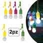 2x LED CLICK ROPE BULB WHITE LIGHT FOR CAMPING CLOSET HOME CHRISTMAS CHAIN