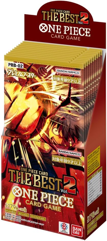One Piece Card Game Premium Booster - The Best Vol. 2 PRB-02 - Display mit 10 Boostern (JAP)