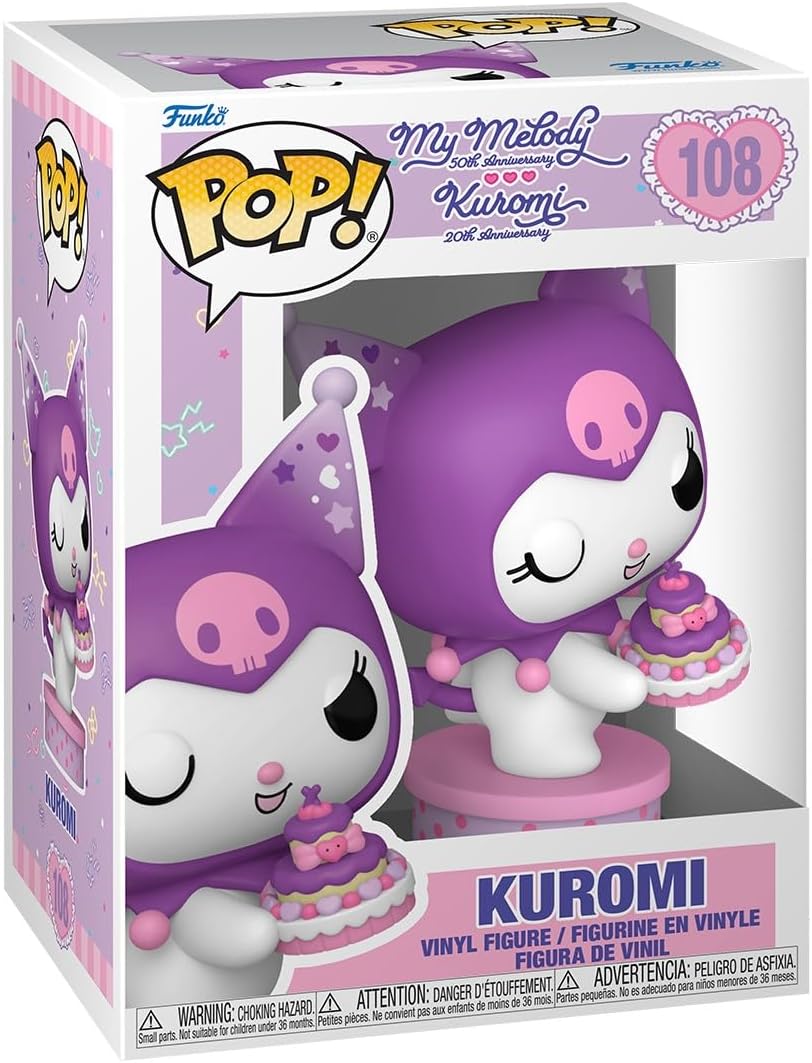 Funko Pop! Animation – Hello Kitty (108) Kuromi mit Kuchen Vinylfigur 9 cm