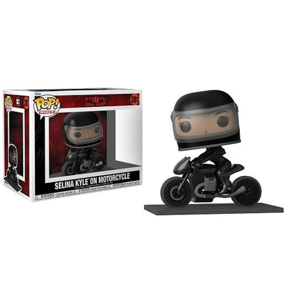 Funko Pop ! Rides The Batman - (281) Selina On Motorcycle Vinyl Figure 15cm