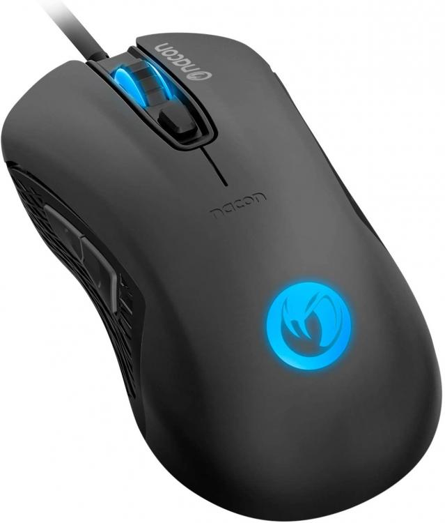 Nacon Gaming Maus Optisch Kabelgebunden GM-110 Schwarz 6 Tasten Windows PC Konsole Spiel