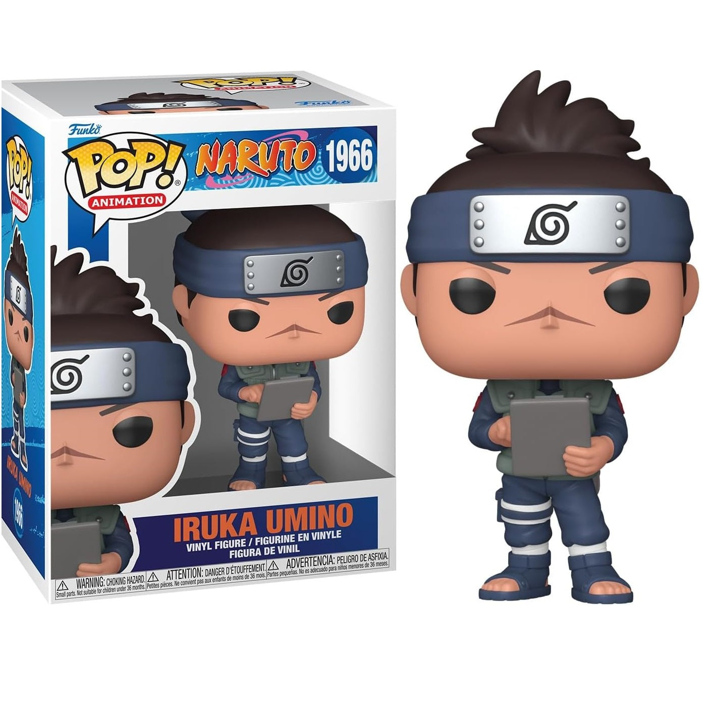 Funko Pop! Animation Naruto Classic - (1966) Iruka Umino Vinylfigur Konoha 9cm