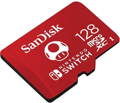 Nintendo Switch SanDisk microSDXC 128GB Micro-SD-Karte offiziell Mario