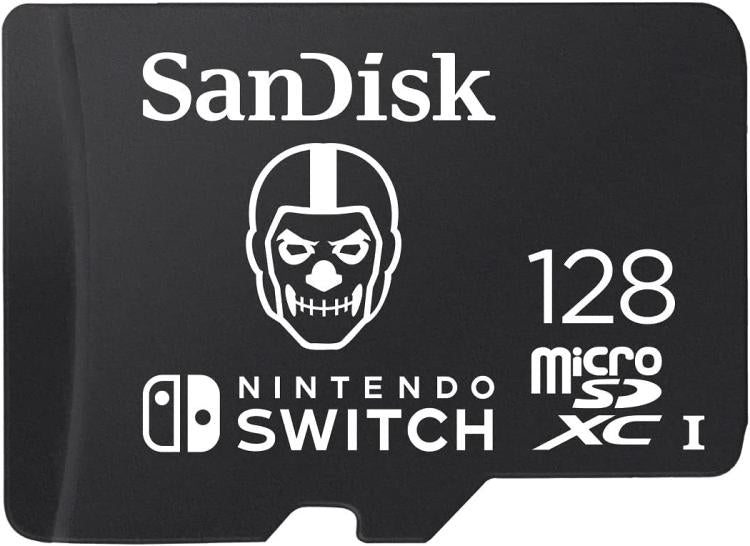 Nintendo Switch SanDisk microSDXC 128GB Speicherkarte Micro SD Fortnite Skull