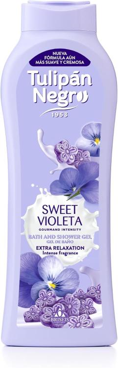 Tulipan Negro Duschgel Bad Cremdusche (Sweet Violeta) Schaumbad 650Ml