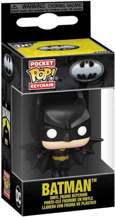 Funko Pop ! Keychain Pocket Dc Batman - (Batman) Portachiavi Key Figure 4Cm