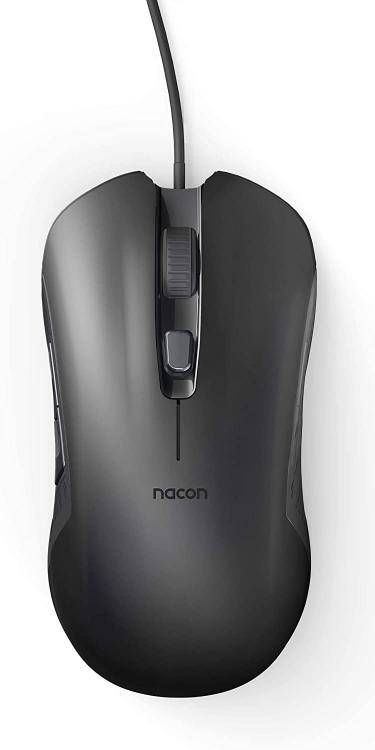 Nacon Gaming Maus Optisch Kabelgebunden GM-110 Schwarz 6 Tasten Windows PC Konsole Spiel