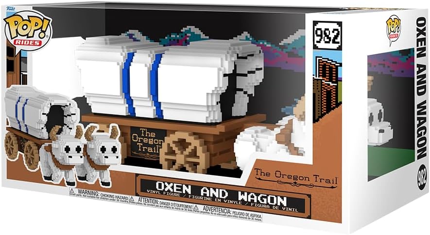 Funko Pop! Rides: The Oregon Trail (982) Oxen And Wagon - Vinyl Figure 15cm