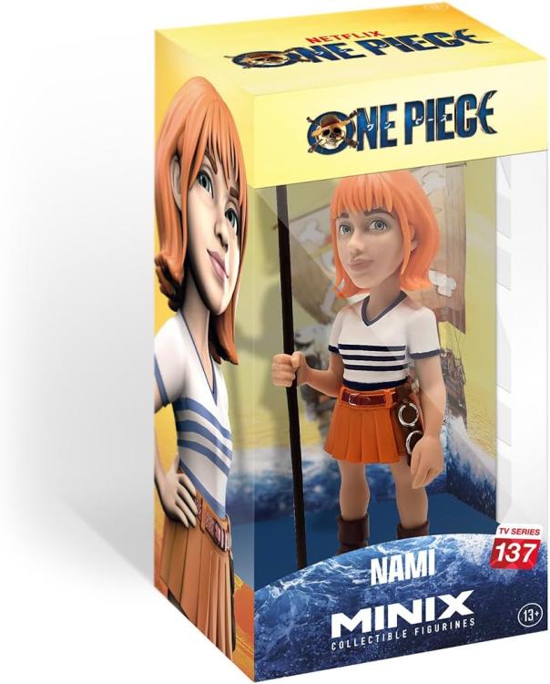 Minix: One Piece - Nami (Anime 137) Anime Figur Gummi 12cm Statuette Neu