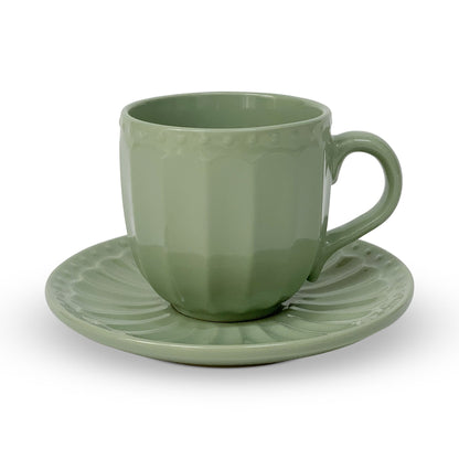 Nuvole di Stoffa Sunday Retro Porcelain Mug and Saucer 310ml 6203