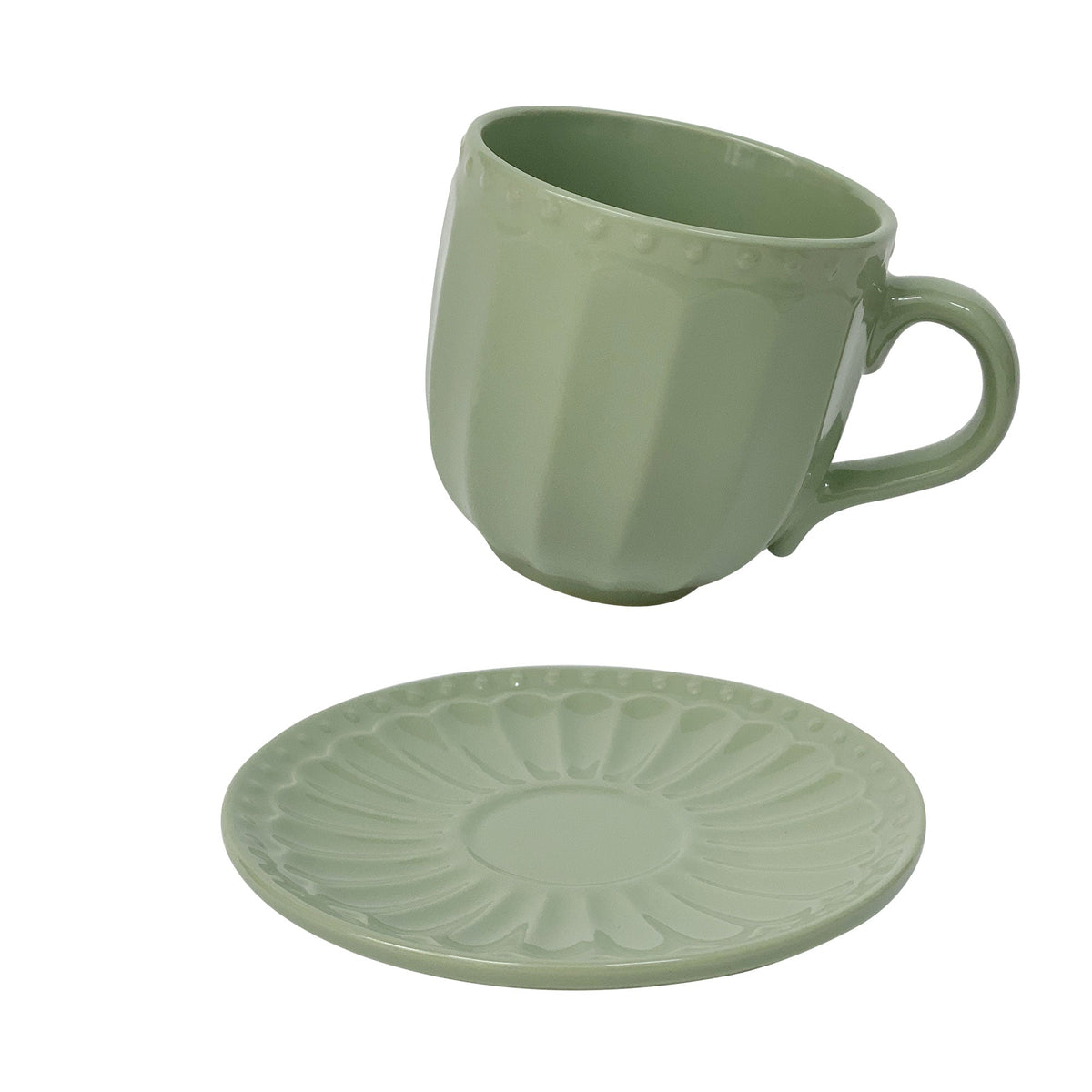 Nuvole di Stoffa Sunday Retro Porcelain Mug and Saucer 310ml 6203