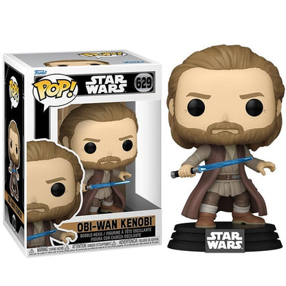 Funko Pop! Star Wars Obi-Wan S2: (629) Obi-Wan Kenobi Bobble Vinyl Figur 9cm