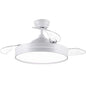 Wisdom Deckenventilator und Deckenleuchte 60W LED-Kronleuchter mit einziehbaren Flügeln