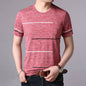 Men's slim fit summer T-shirt, men's summer clothing, men's cotton summer T-shirt