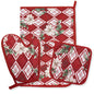 Set Guantone, presina e strofinaccio da forno natalizi Idea Regalo Natale 6484