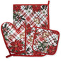 Set Guantone, presina e strofinaccio da forno natalizi Idea Regalo Natale 6484