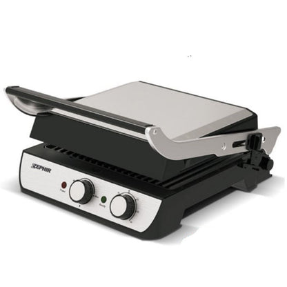 Zephir Bistecchiera 180° Öffnung Elektrogrill für Sandwiches Toaster Timer