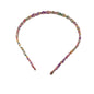 Headband with Covered Rhombus Shapes