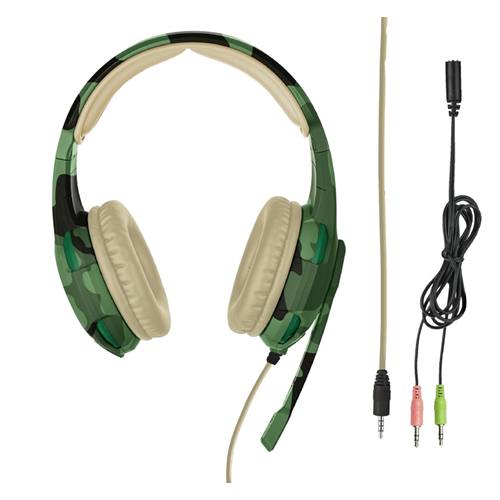Trust Gaming Headset GXT310C Radius Jungle Camo PC PS4 Xbox One Switch Headset