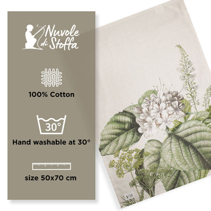 Strofinaccio Nuvole di Stoffa Herbarium Shabby Chic in cotone 6733