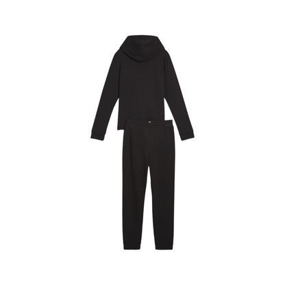 Puma tuta da bambina con cappuccio e cerniera intera 673586-01 nero