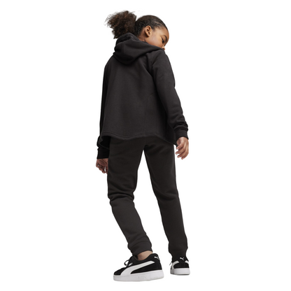 Puma tuta da bambina con cappuccio e cerniera intera 673586-01 nero