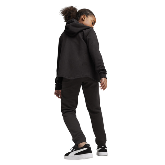 Puma tuta da bambina con cappuccio e cerniera intera 673586-01 nero