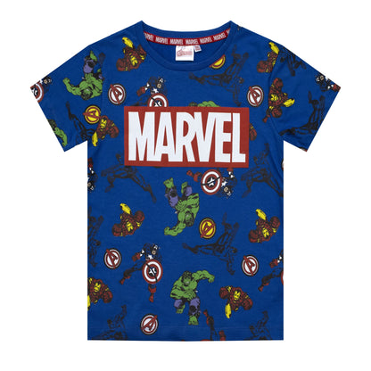 T-shirt Marvel Avengers maglia bambino mezze maniche in cotone 6785