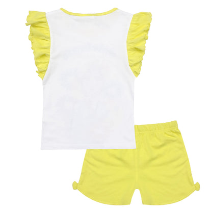 Pigiama bambina Disney Frozen t-shirt e pantalone corto estivo in cotone 6794