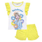Pigiama bambina Disney Frozen t-shirt e pantalone corto estivo in cotone 6794