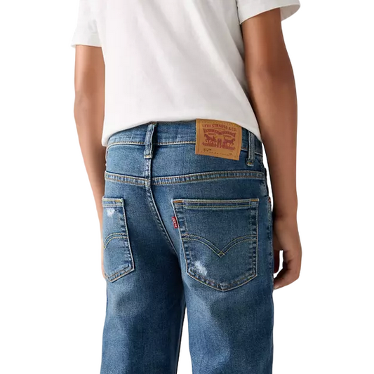 Levi's Kids pantalone jeans da ragazzi 512 Slim Taper E6728 MD5 blu medio