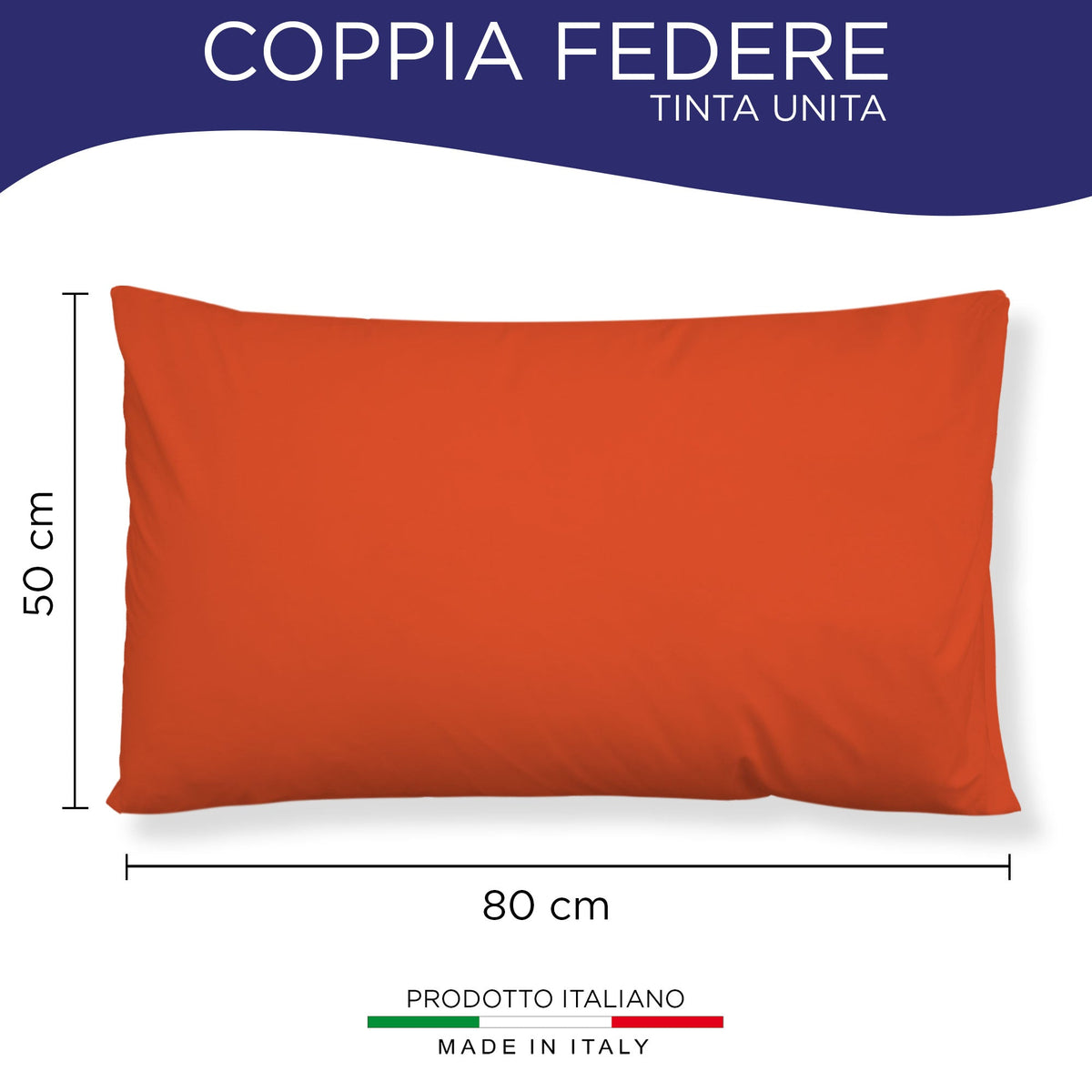 Pair of plain pillowcases 6860