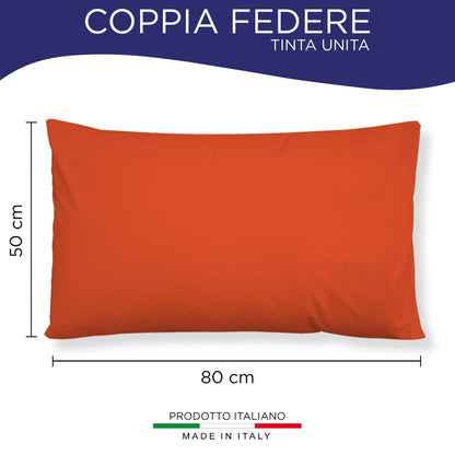 Pair of plain pillowcases 6860