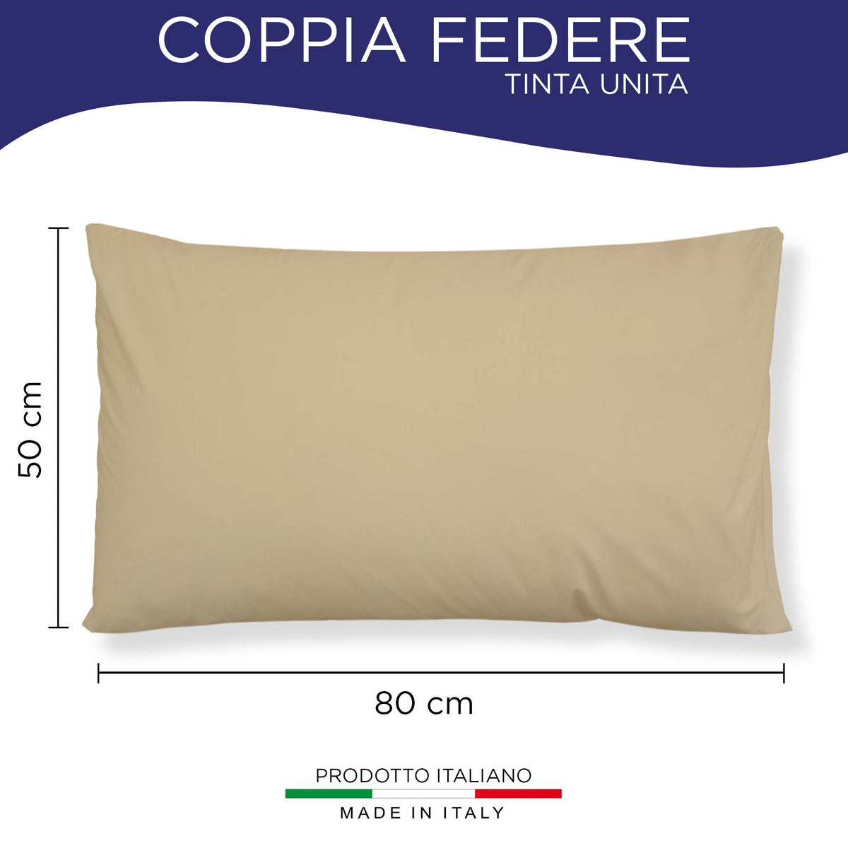 Pair of plain pillowcases 6860