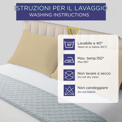 Pair of plain pillowcases 6860