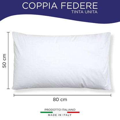 Pair of plain pillowcases 6860