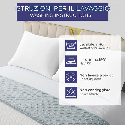 Pair of plain pillowcases 6860
