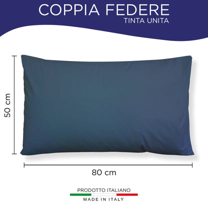 Pair of plain pillowcases 6860