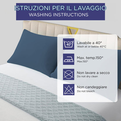 Pair of plain pillowcases 6860