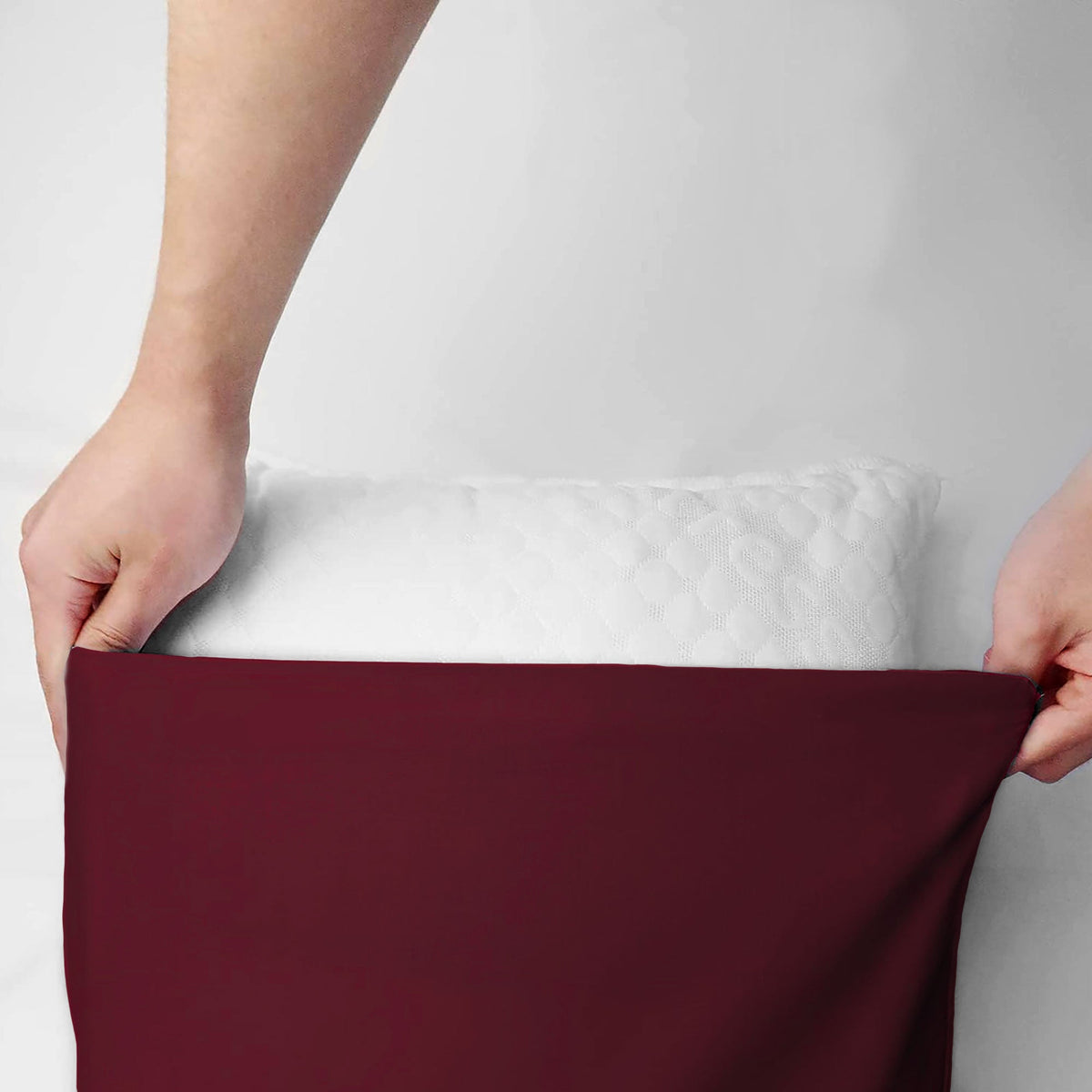 Pair of plain pillowcases 6860